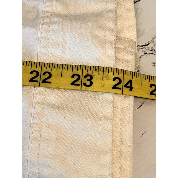 White Denim Jacket with Rhinestone Jacket Size S - Picture 8 of 11
